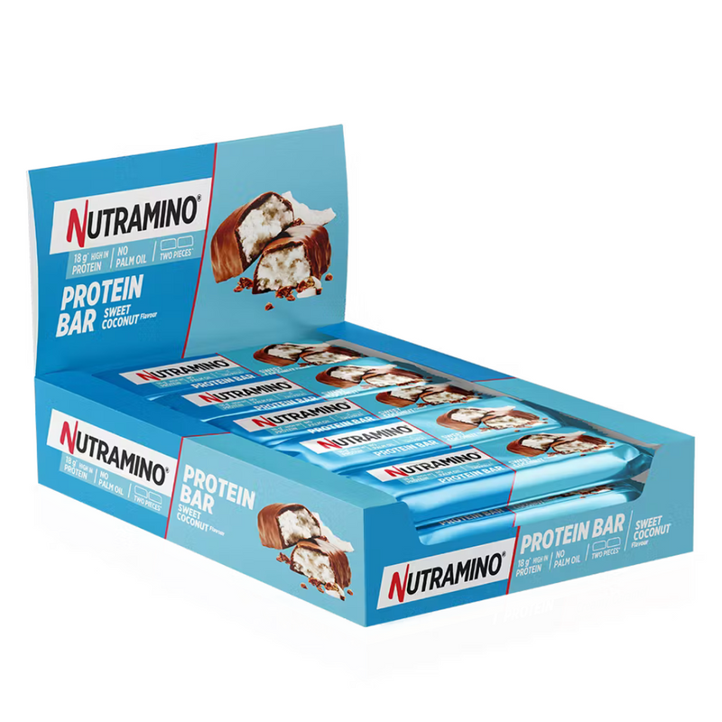 Nutramino Sweet Coconut Protein bar 55g - Case of 12 [Best Before: 26/04/2025]
