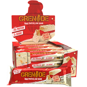 Grenade White Chocolate Salted Peanut Protein Bar 60g - Case of 12