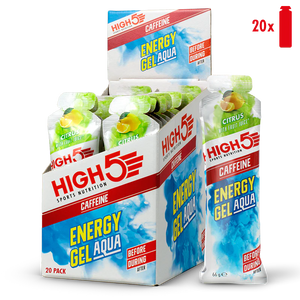High5 Caffeine Energy Gel Aqua Citrus Flavour 66g - Case of 20
