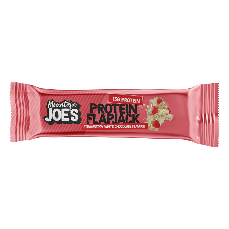 Mountain Joe's Strawberry White Chocolate Flavour Protein Flapjack 60g - Case of 16