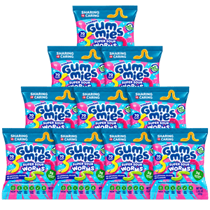 Freedom Gummies Super Sour Worms 100g - Case of 10