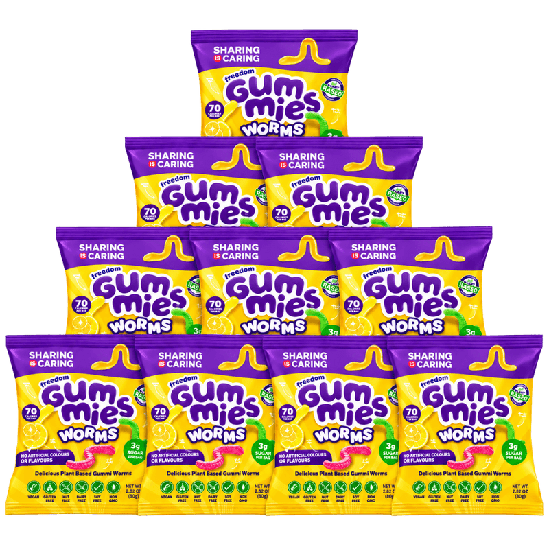 Freedom Gummy Worms 100g - Case of 10