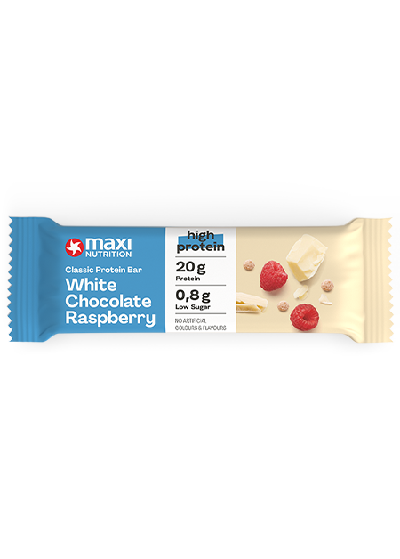 MaxiNutrition White Chocolate Raspberry Flavour High Protein Bars 40g - Case of 16