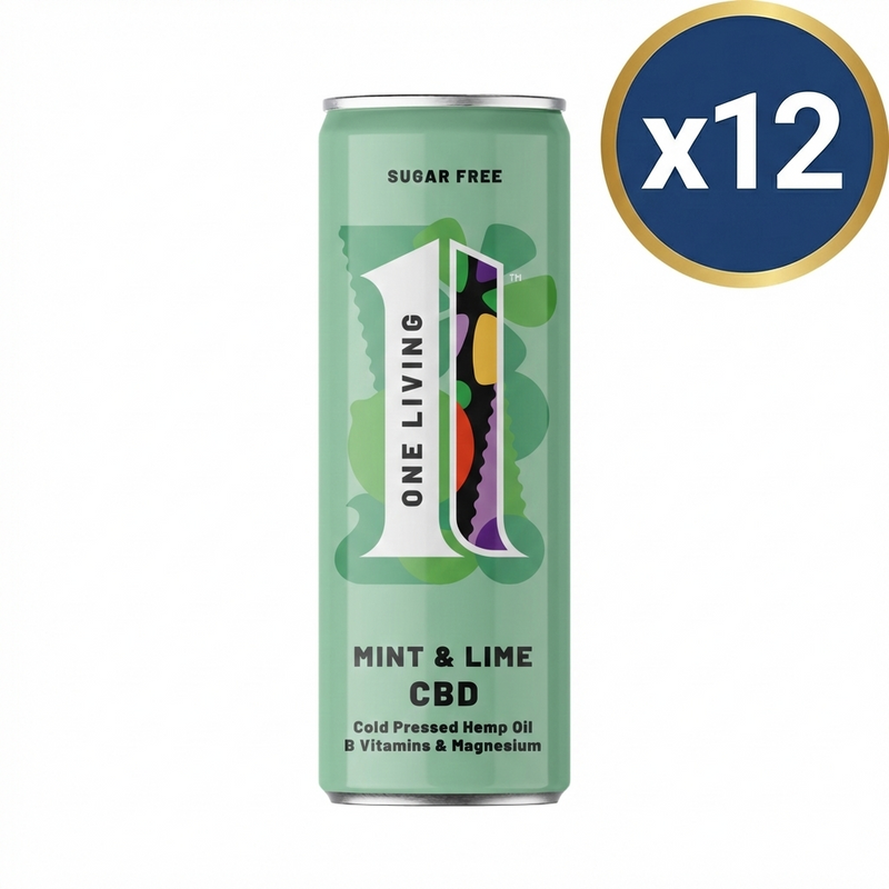 One Living Lime & Mint CBD Drink 250ml - Case of 12