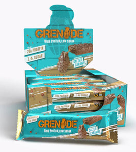 Grenade Chocolate Chip Salted Caramel High Protein Bar 60g - Case of 12 [Best Before: 10/09/2025]