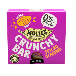 Holies Crunchy Bars Spiced Almond 9 x 120g multipacks