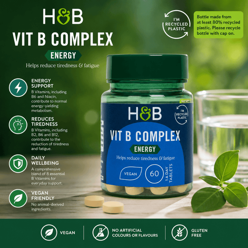 Holland & Barrett Complete Vit B Complex Energy (60 Tablets)