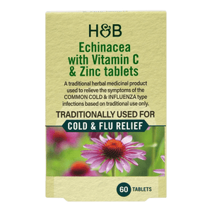 Holland & Barrett Echinacea with Vitamin C & Zinc 60 Tablets