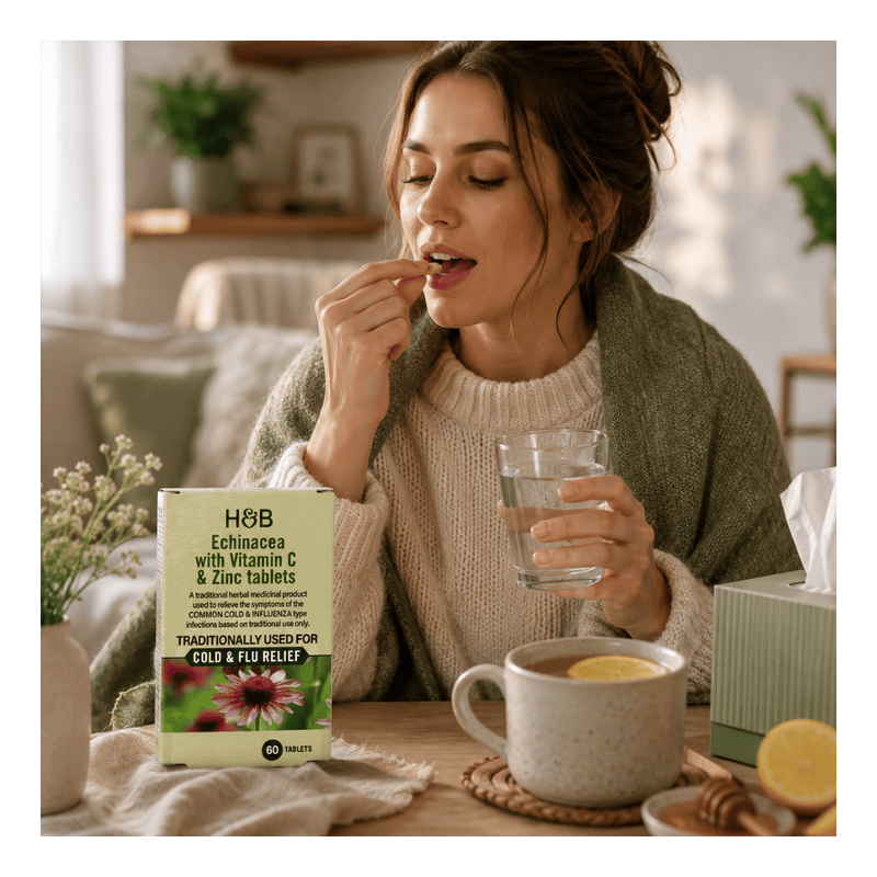 Holland & Barrett Echinacea with Vitamin C & Zinc 60 Tablets