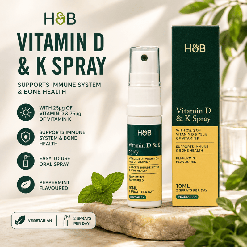 Holland & Barrett K2 And Vit D Spray Peppermint Flavour 10ml