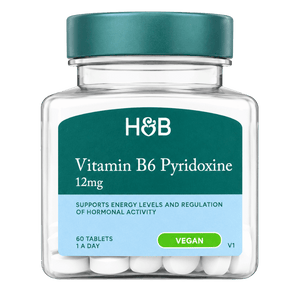 Holland & Barrett Vitamin B6 + Pyrixodine 12mg 60 Tablets