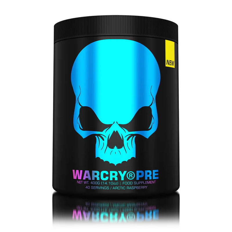 Genius Nutrition Arctic Raspberry Warcry Pre-Workout 400g [Best Before: 30/06/2025]