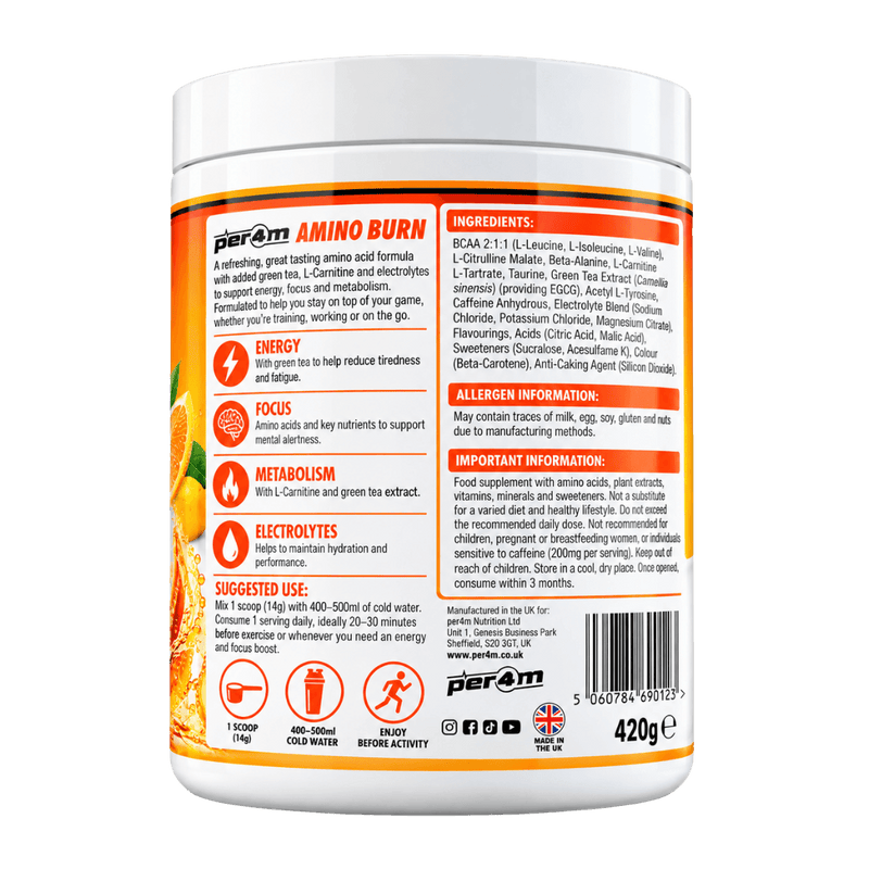 Per4m Amino Burn (Mango Orange) 240g