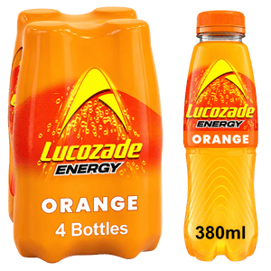 Lucozade Energy Drink Orange 4 x 380ml