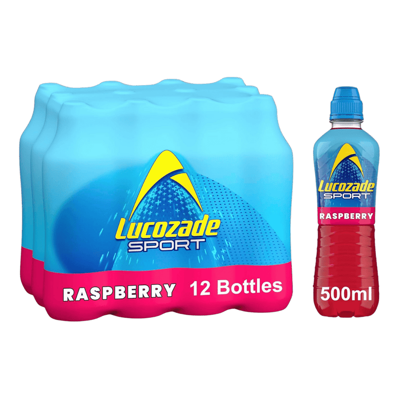 Lucozade Sport Raspberry Sports Drink 500ml Case of 12