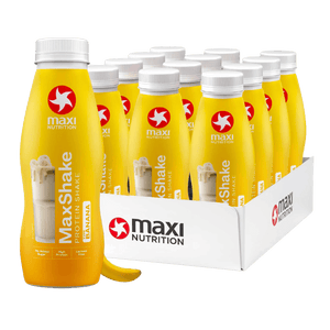 Maxinutrition MaxShake Banana Flavour Protein Milkshake 330ml - Case of 12 [ Best Before: 01/08/2026]