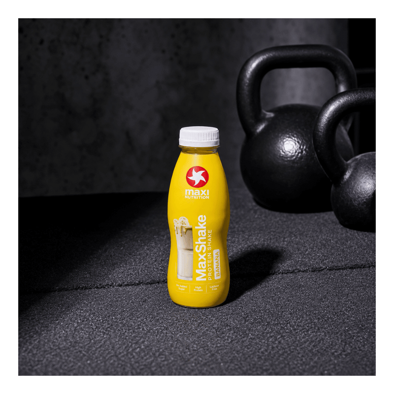 Maxinutrition MaxShake Banana Flavour Protein Milkshake 330ml - Case of 12 [ Best Before: 01/08/2026]