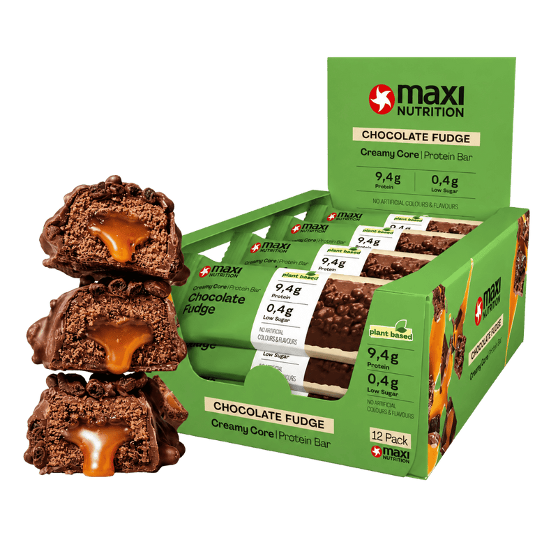 Maxinutrition Vegan Creamy Core Protein bar Chocolate Fudge 45g - Case of 12