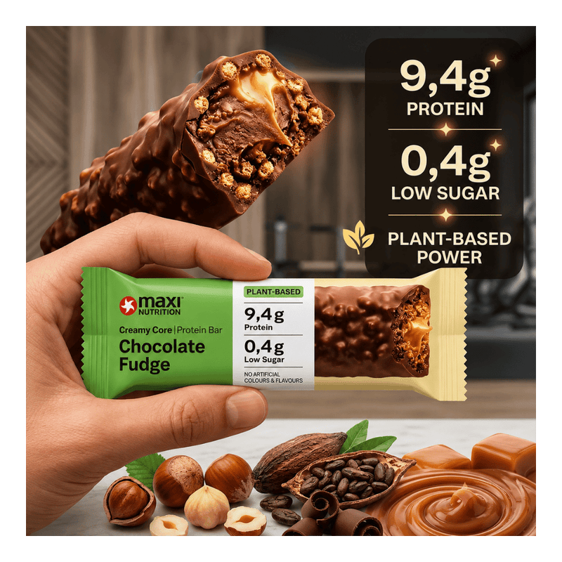 Maxinutrition Vegan Creamy Core Protein bar Chocolate Fudge 45g - Case of 12