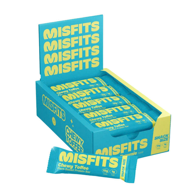 Misfits Chewy Toffee SNACK-SIZE Protein bar 40g - Case of 15