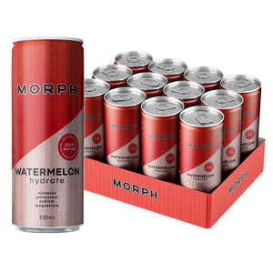 Morph Hydrate Zero Sugar Energy & Electrolyte Drink Watermelon 330ml - Case of 12