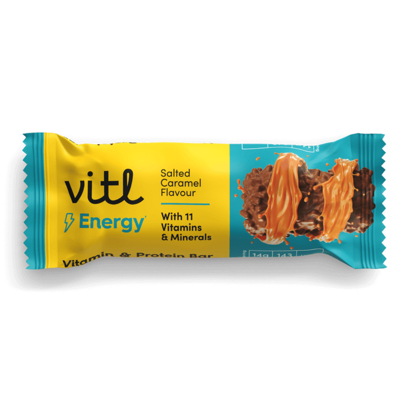 Vitl Salted Caramel flavour Vitamin & Protein Bar 40g