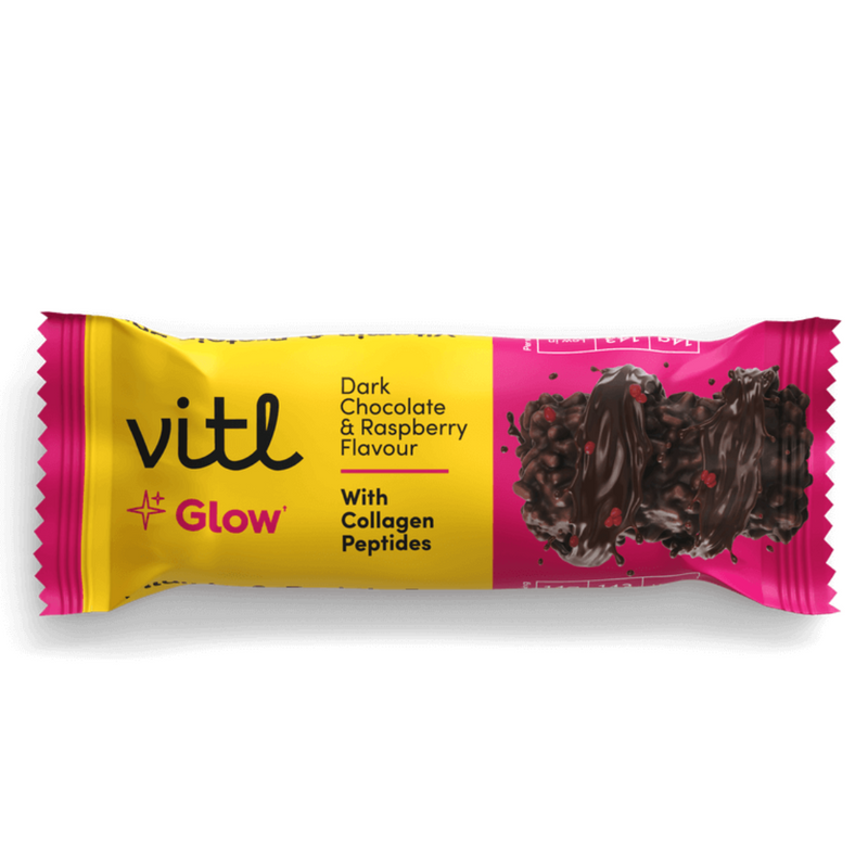 Vitl Dark Chocolate And Raspberry flavour Vitamin & Protein Bar 40g - Case Of 15