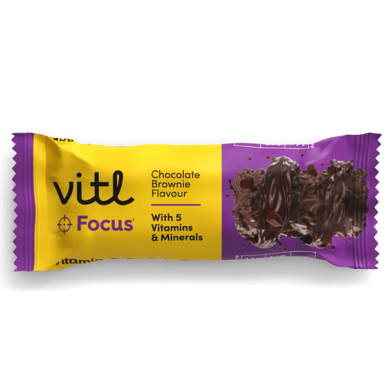 Vitl Chocolate Brownie flavour Vitamin & Protein Bar 40g - Case Of 15