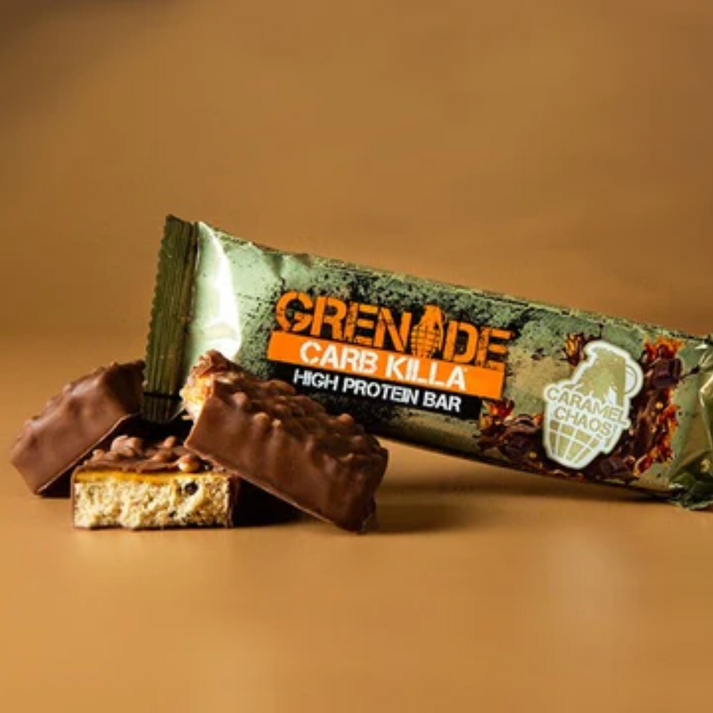 Grenade Caramel Chaos Carb Killa Protein bar 60g [Halal] - Case of 12 Multisave