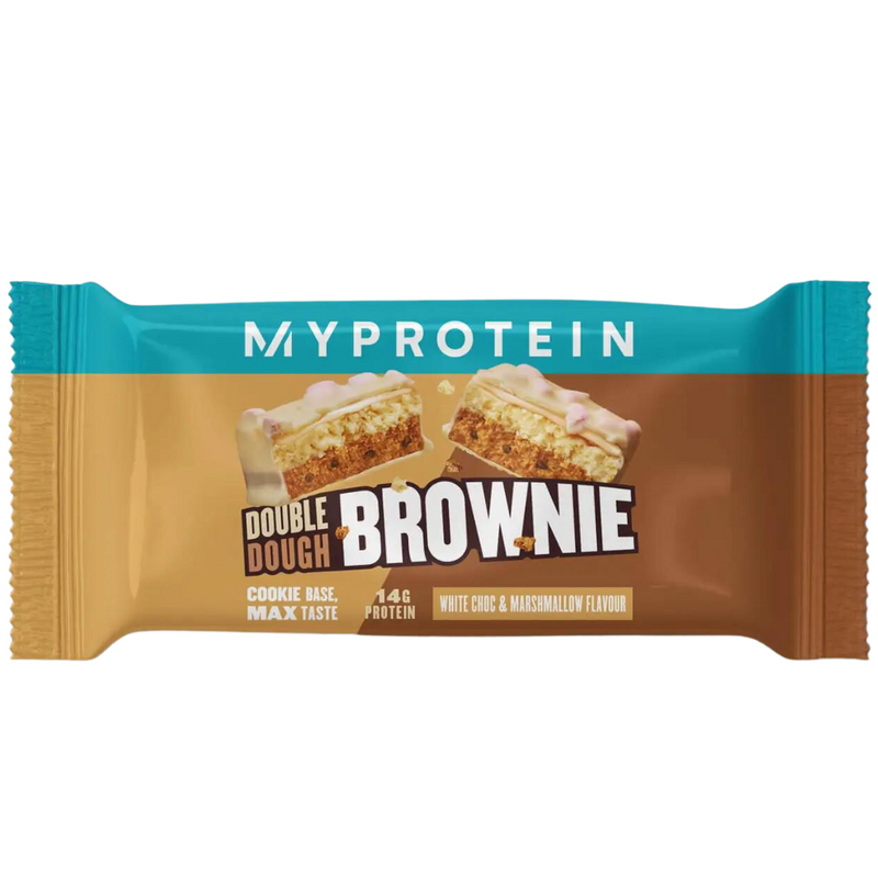 MyProtein White Chocolate And Marshmallow Flavour Double Dough Brownie 60g