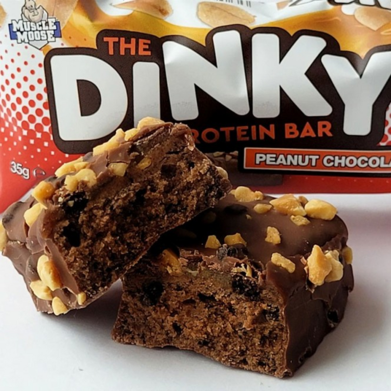 Muscle Moose The Dinky Protein Bar Peanut Chocolate Flavour Bar 35g - Case of 12