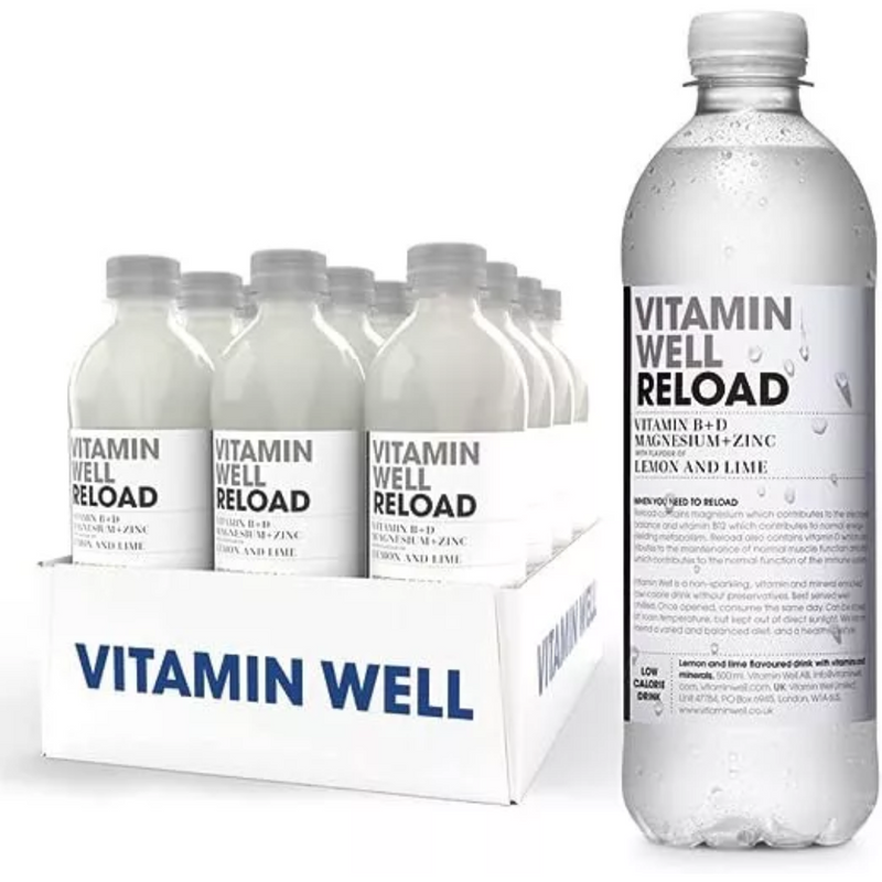 Vitamin Well Reload Lemon & Lime drink 500ml - Case of 12