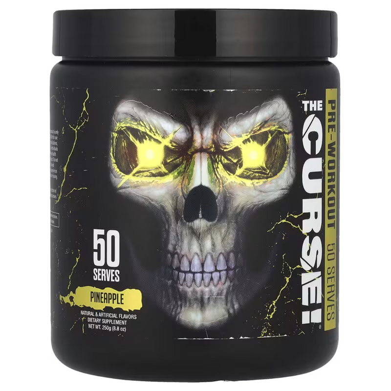 JNX Sports The Curse Pineapple Shred flavour Pre-Workout 250g