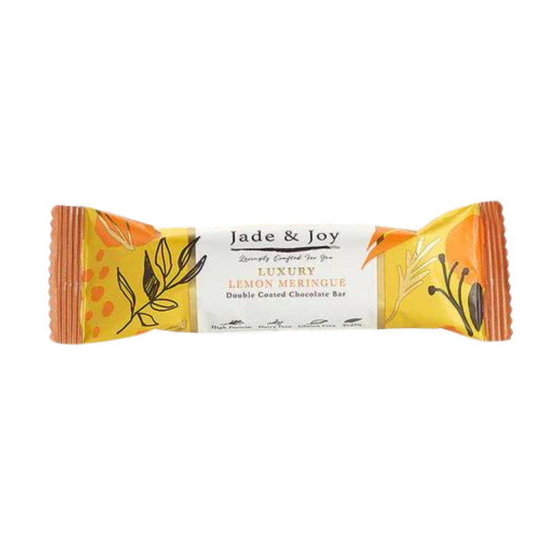 Jade & Joy Luxury Lemon Meringue Double Coated Chocolate Bars 50g - Case of 12 Multisave