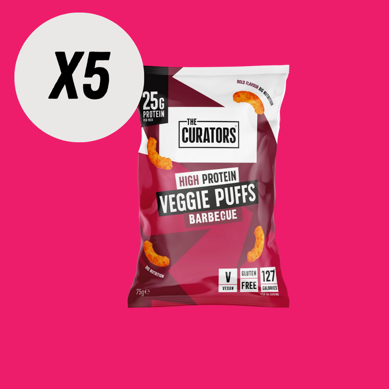 The Curators Barbecue Flavour Veggie Puffs 75g - Case of 5 Multisave