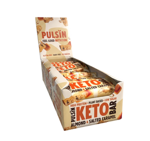 Pulsin Almond Salted Caramel Keto Bar 50g - Case of 18