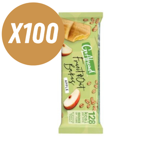 Go Ahead Apple Fruit & Oat Bakes 35g - Case of 100 [Best Before: 30/01/2025]
