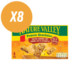Nature Valley Protein Salted Caramel Snack Size bar (4 x 25g multipack) - Case of 8 [Best Before: 22/04/2025]