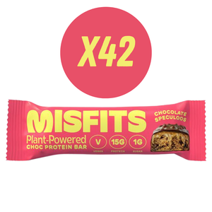 Misfits Chocolate Speculoos Flavour Protein Bar 45g - Case of 42 [Best Before: 12/02/2025]