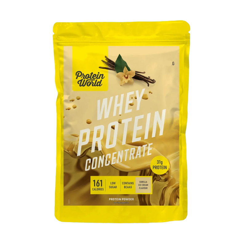 Protein World Vanilla Ice Cream Flavour Whey Protein Concentrate 1kg