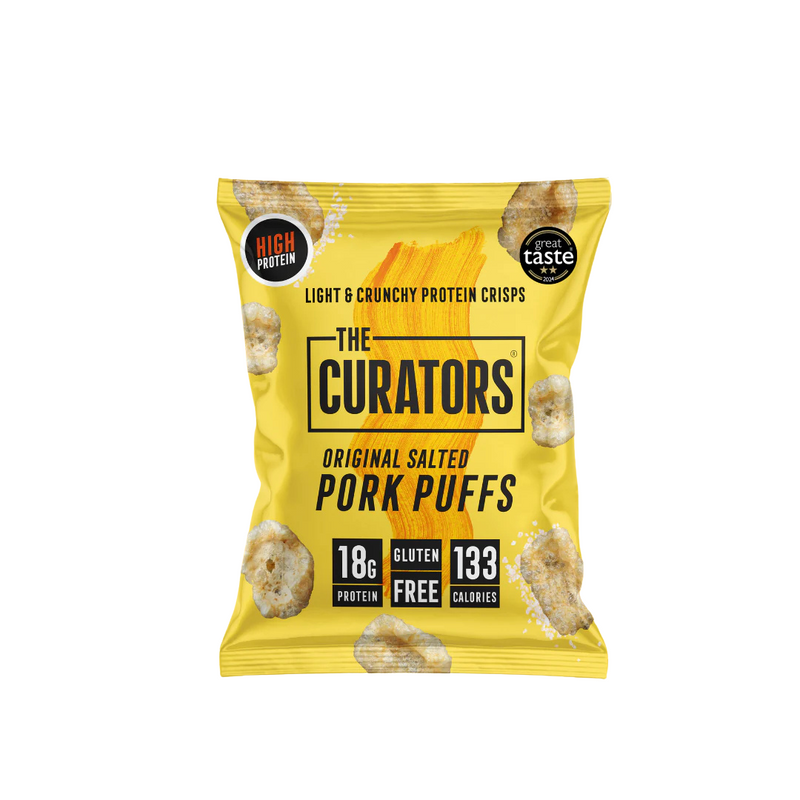 The Curators Original Salted Pork Puffs 25g - Case of 24