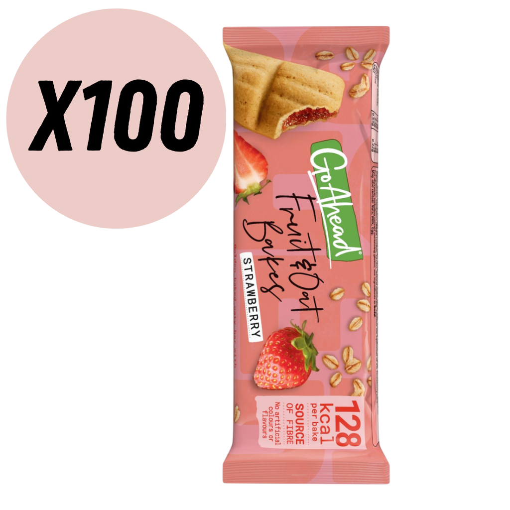 Go Ahead Strawberry Fruit & Oat Bake Case 100
