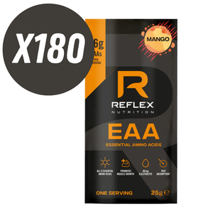 Reflex Nutrition Mango Flavour EAA (Essential Amino Acids) Single Serving 25g - Case of 180 servings