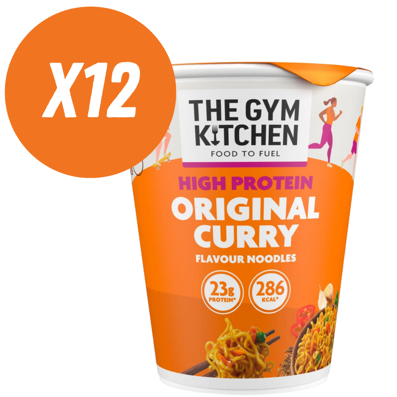 The Gym Kitchen High Protein Curry Instant Noodles 64g - Case of 12