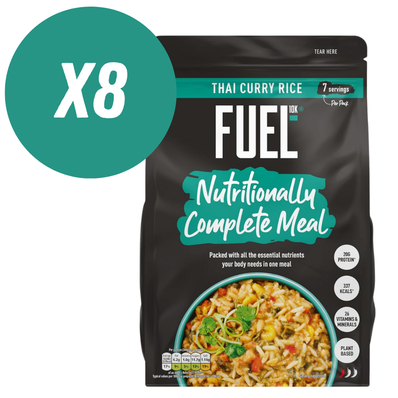 Fuel10k meal pouch 7 servings Thai Green Curry Rice 658g - Case of 8 [Best Before Date: 30/04/2025]