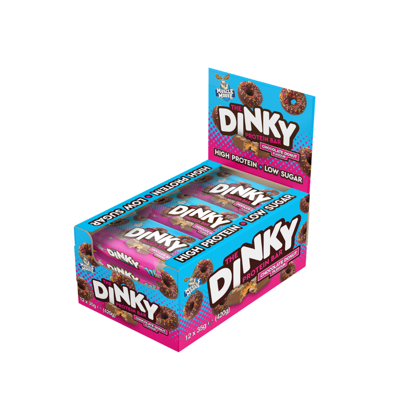 Muscle Moose The Dinky Protein Bar Chocolate Donut Flavour Bar 35g - Case of 12
