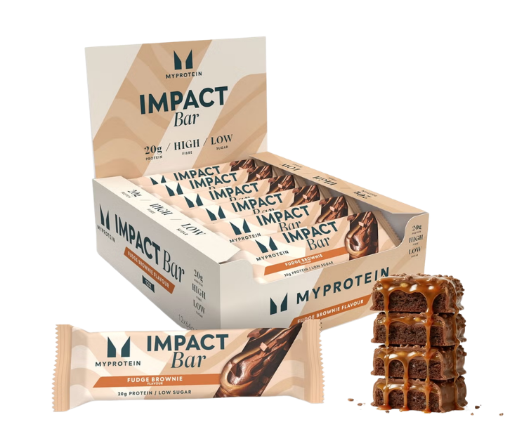 MyProtein Impact Protein bar Fudge Brownie 64g - Case of 12