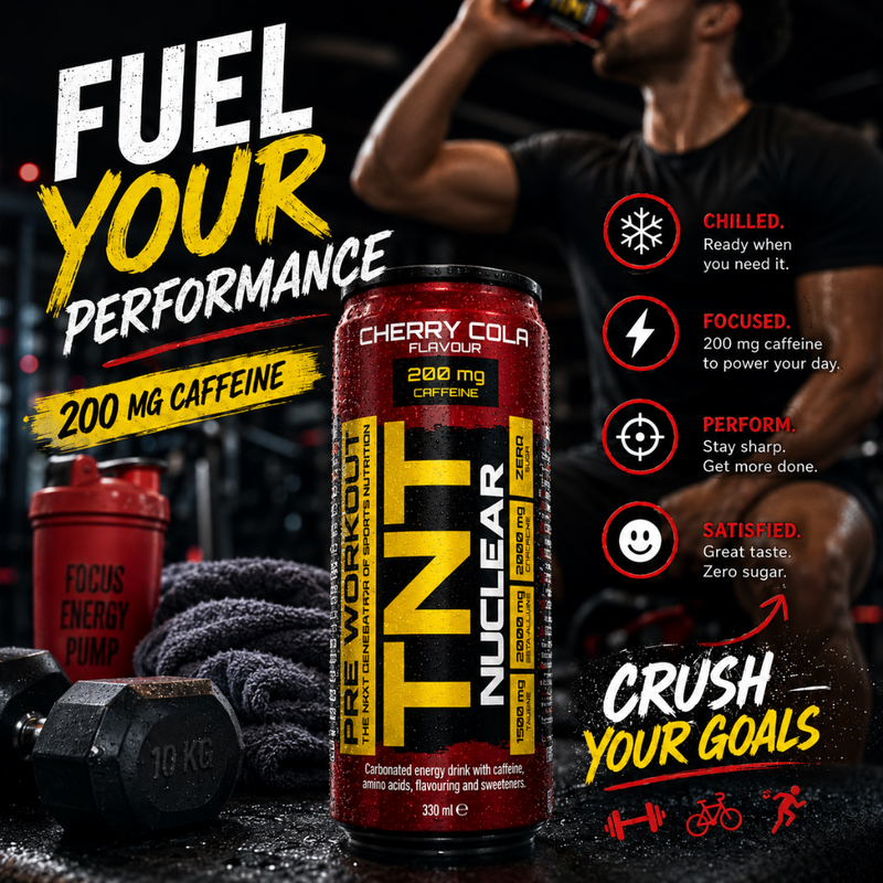 NXT Nutrition TNT Nuclear Cherry Cola 330ml - Case of 12