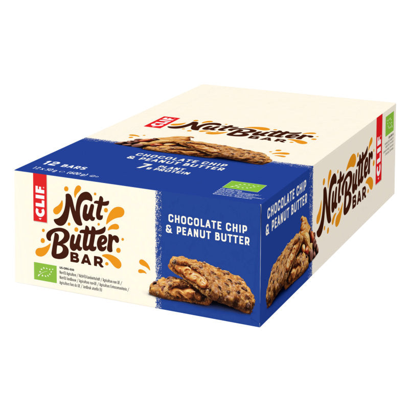 "Nut Butter Bar" Chocolate Chip & Peanut Butter Energy bar Case 12 [Best Before 03 05 2026]