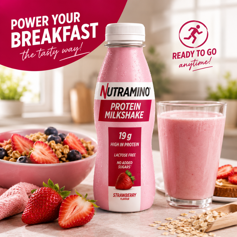 Nutramino Protein Milkshake Strawberry 250ml - Case of 12